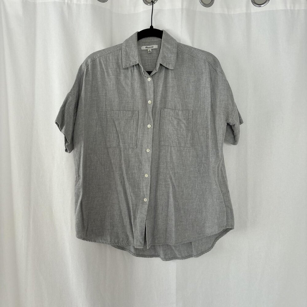 Shortsleeved Oversized Madewell Flannel Shirt
